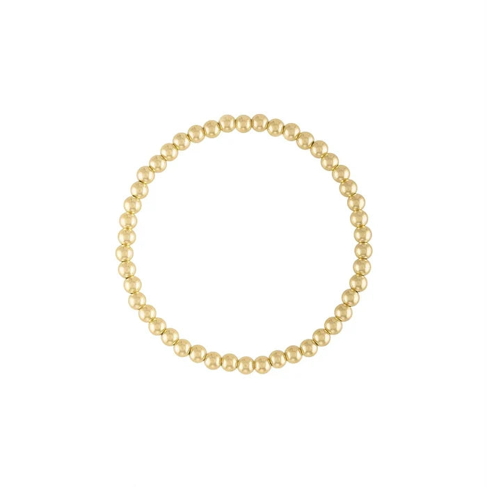 4MM Gold Bubble Bead Bracelet - BTK COLLECTIONS