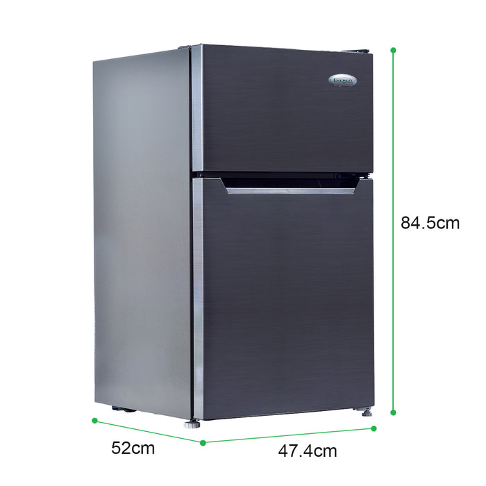 3.1 cu. ft. Two Door Refrigerator| Mechanical Temperature Control| Recessed Handle| Crisper Drawer with Cover| ET2R89L
