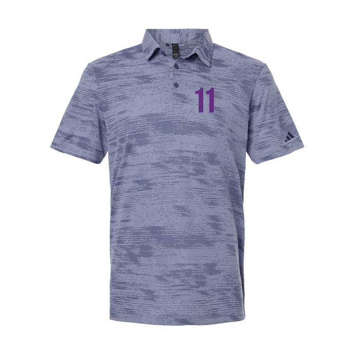 Adidas Ultimate365 Textured Stripe Polo A2005, Screen Print