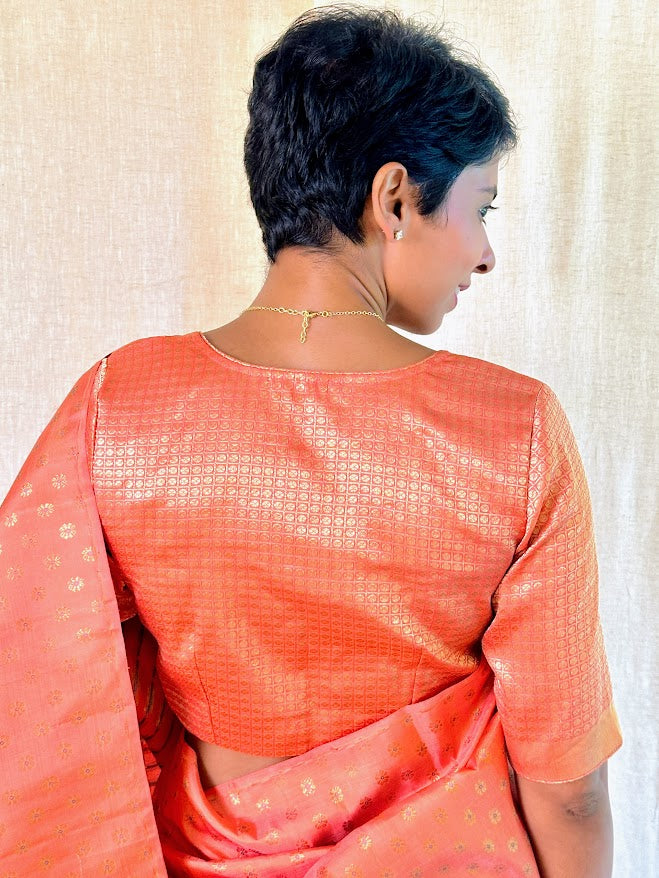 Brocade silk blouse