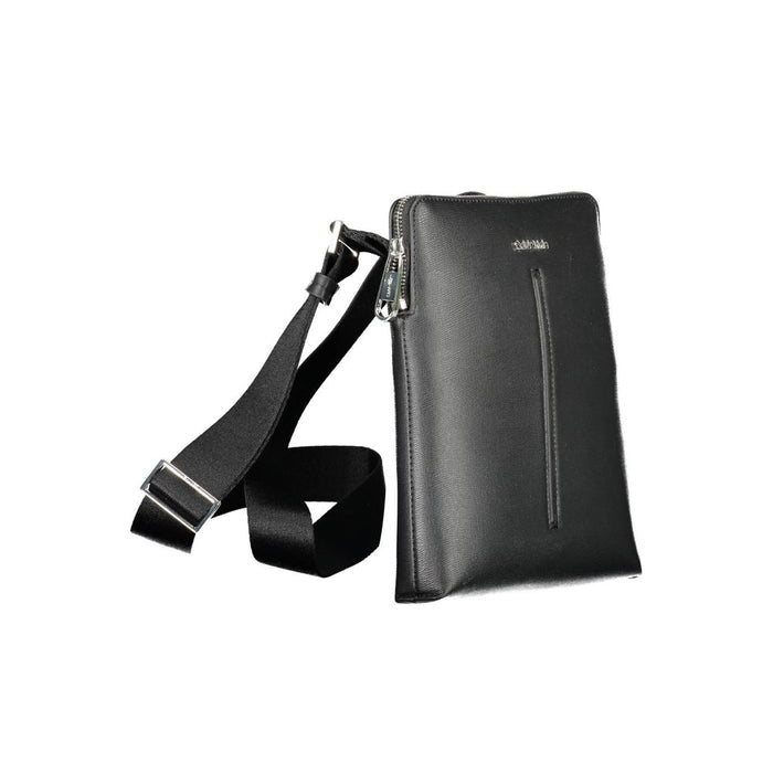 Calvin Klein Black Polyurethane Men Shoulder Bag