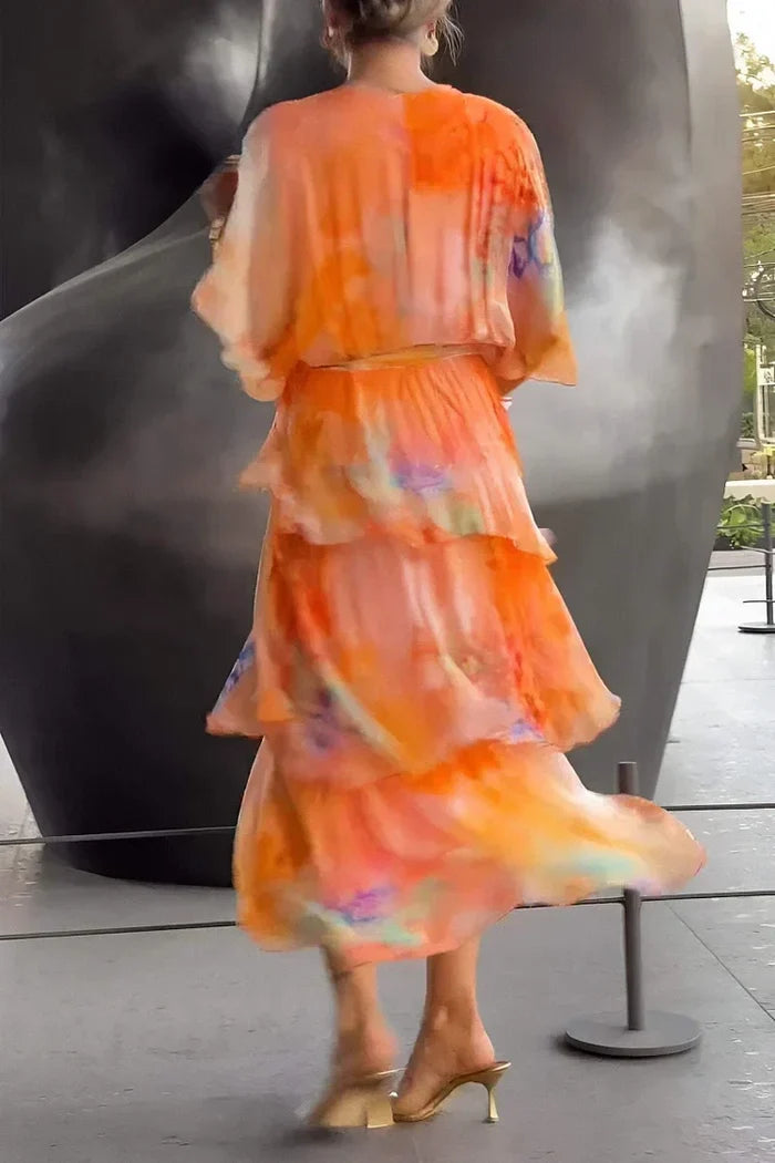 Cassia – Robe élégante en chiffon