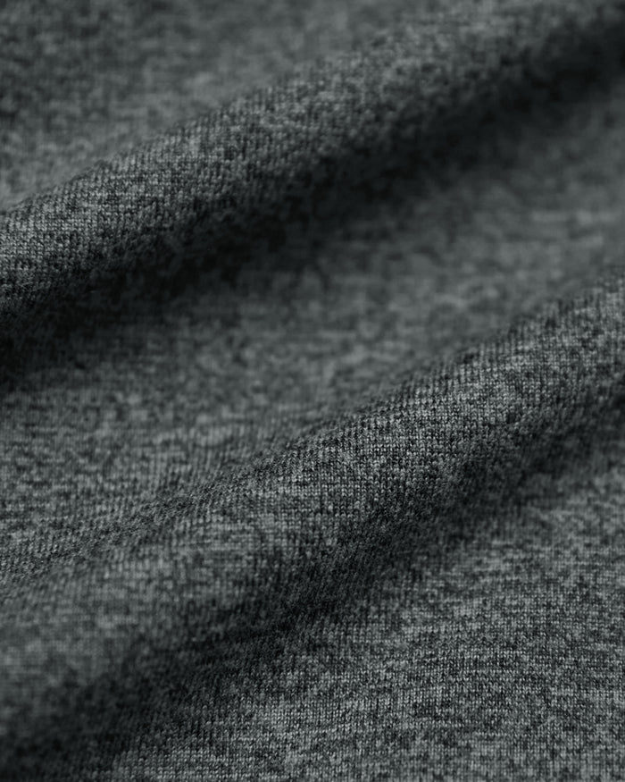 Charcoal Heather Gray Tall Active Joggers, close-up of knit texture.