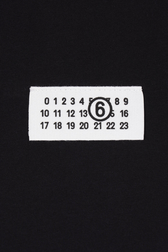 cotton t-shirt with numeric signature patch