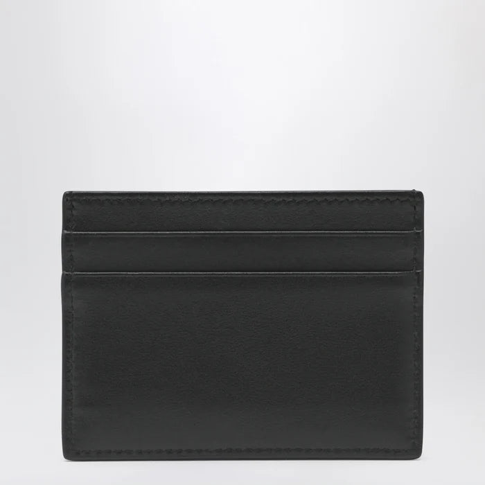 Dolce&Gabbana - Black leather card holder with DG logo Brand Apparel & Accessories TU