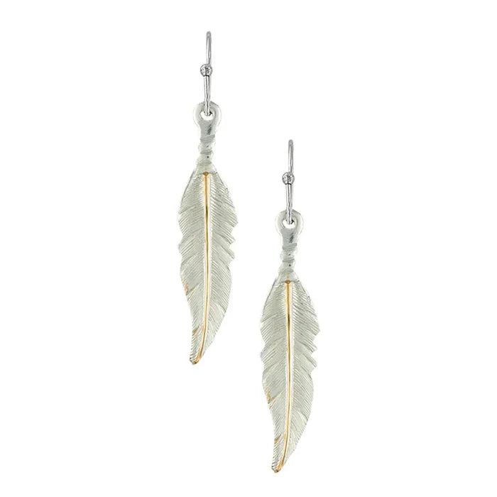 Dream Feathers Dangle Earrings- Montana Silversmiths