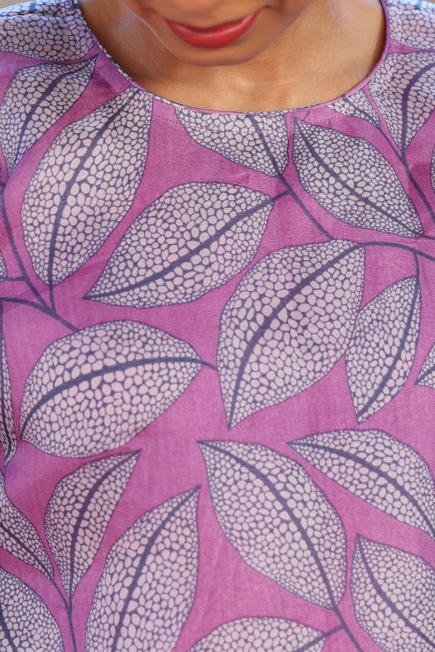 Foliage organza kurta