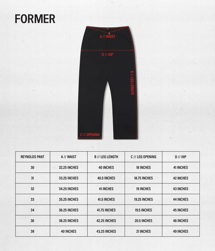Former - Reynolds Work Pant (Black)