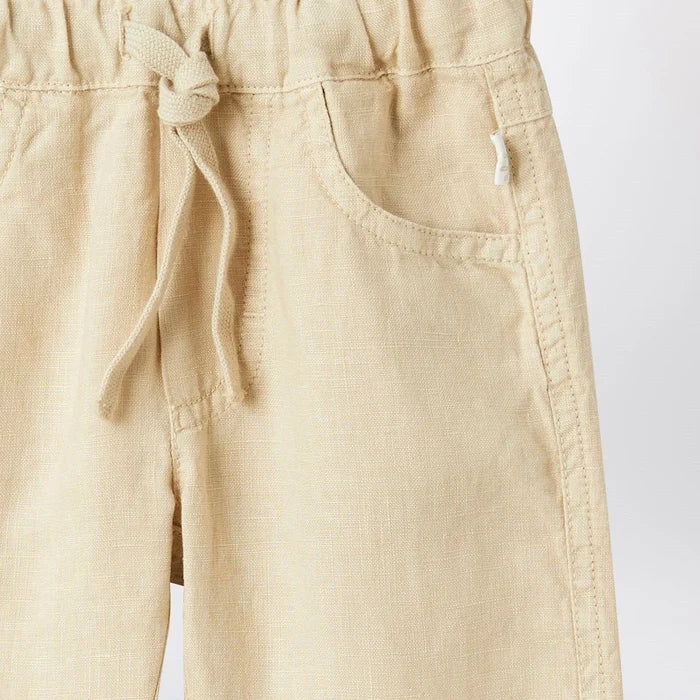 Il Gufo - Beige linen trousers