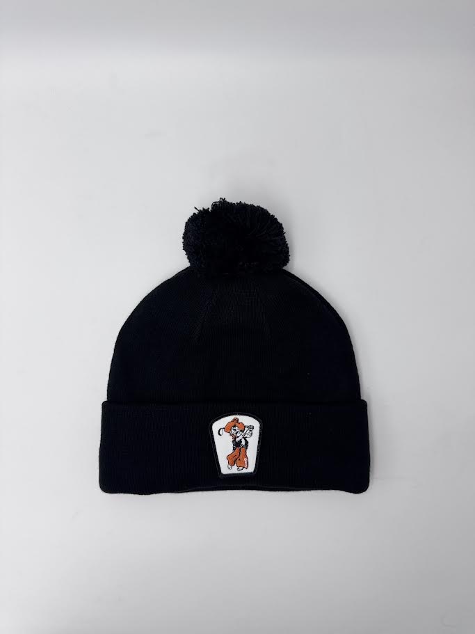 Imperial Cloudspin Beanie w/Patch- Solid Black