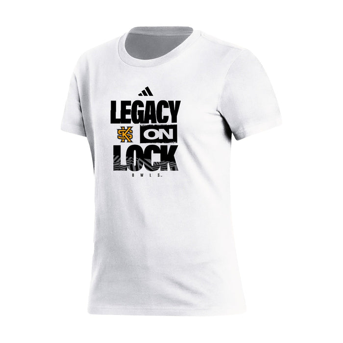 MEN'S BASKETBALL : LEGACY ON LOCK - Women's Fresh Short Sleeve Tee - White
