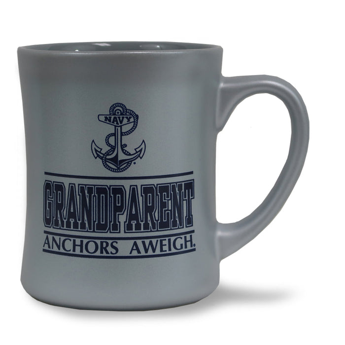 Navy Grandparent 16oz MK Matte Mug (Grey)