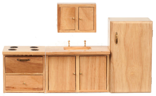 OAK - MODERN KITCHEN SET - 4PC (03778)