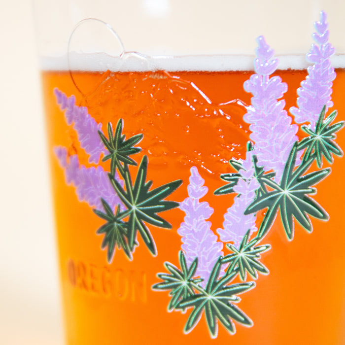 Oregon Lupine Embossed Tumbler