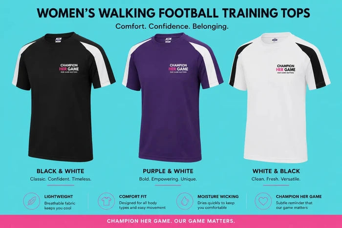 Our Game Matters Training Top – Women's Walking Football - Champion Her Game
