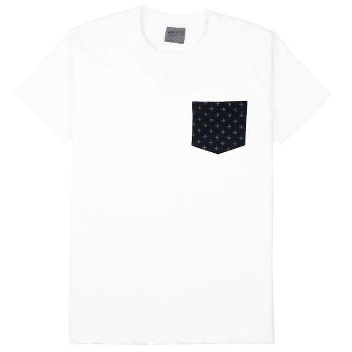 Pocket Tee - Kimono Igeta - White by Naked & Famous Denim
