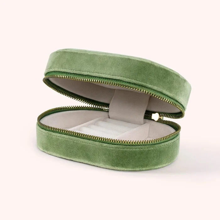 Powder Oval Jewelry Box