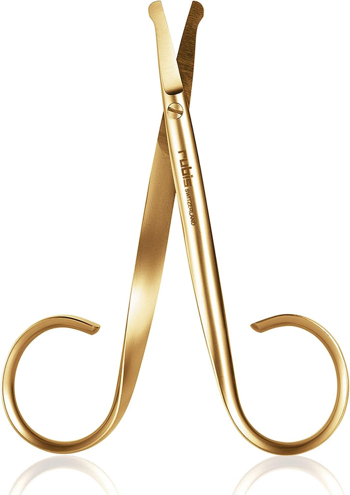 Rubis Duck Gold Beard and Ear Nose Hair Scissors - Gold