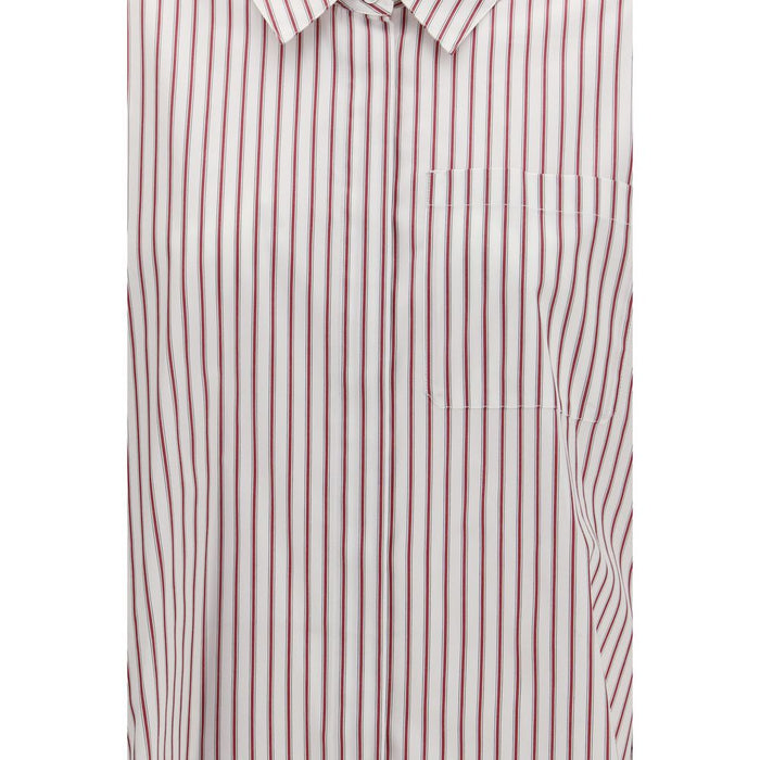 'S Max Mara Red Cotton Pattern Shirt