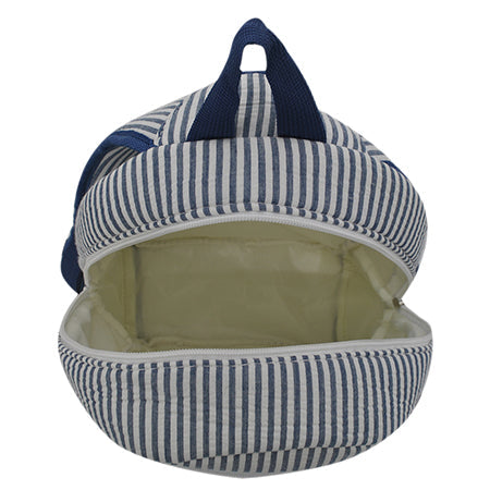 Seersucker Navy Small Size NGIL Canvas Backpack