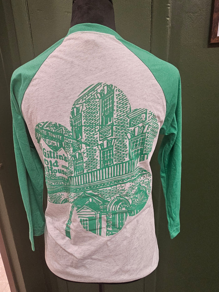 Green and white shamrock MrGillins facade design