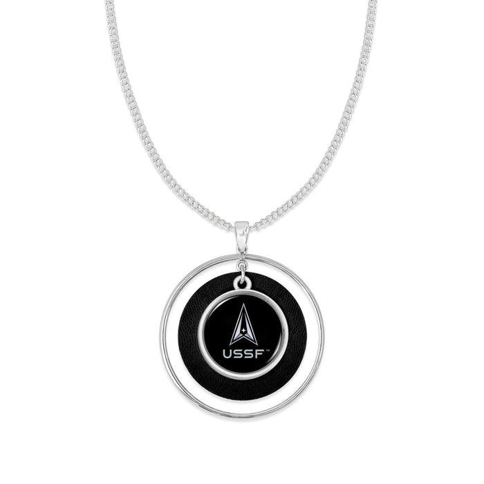U.S. Space Force Lindy Necklace (Black)