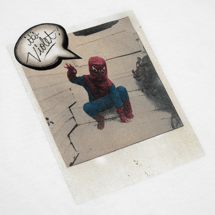 Violet - Spiderman Polaroid Tee (White)