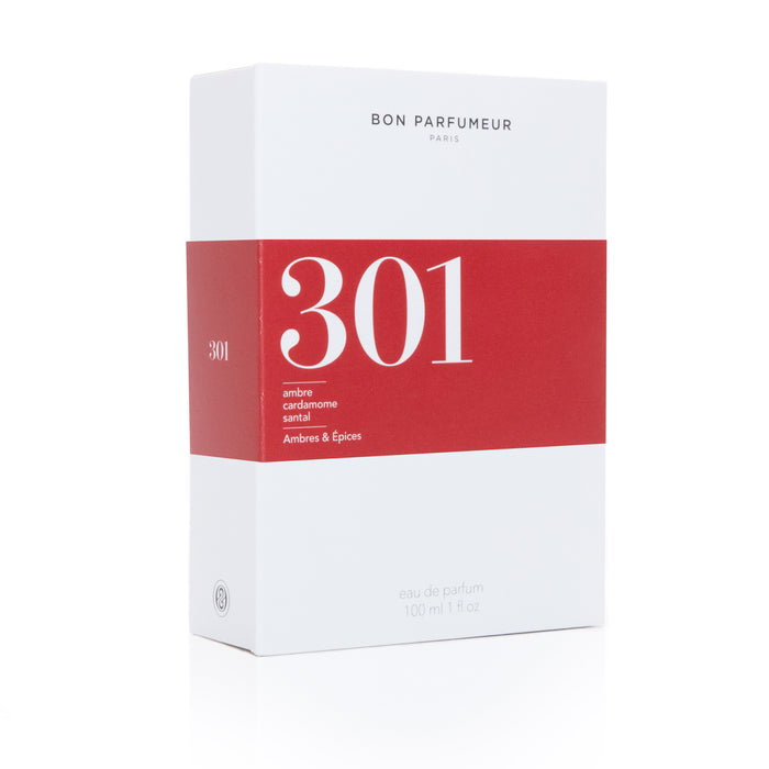 301- Amber, Cardamom, and Sandalwood Eau de Parfum