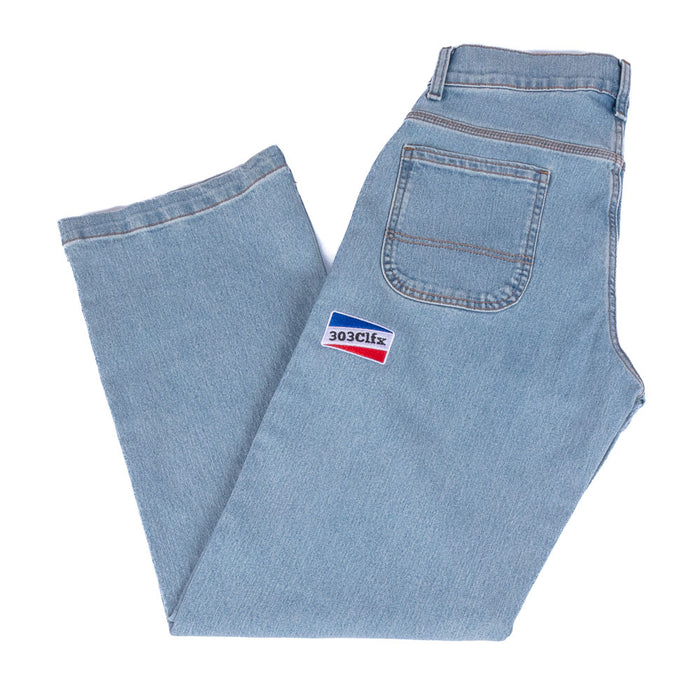 303 Boards - 303 CLFX Shorties X Dickies Skateboarding Wingville Loose Fit Jeans (Light Denim) *SALE