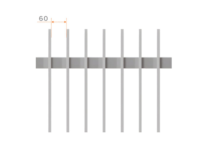 40x10 Aluminium Batten Fence Panel | Radiator Style 60mm Gap Australia
