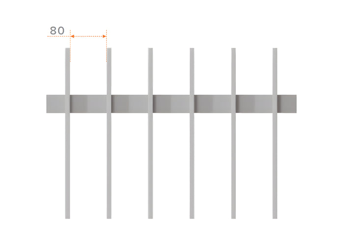40x10 Aluminium Batten Fence Panel | Radiator Style 80mm Gap Australia