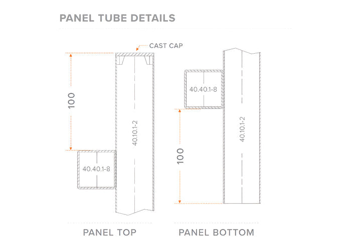 40x10 Aluminium Batten Fence Panel | Radiator Style 80mm Gap Australia