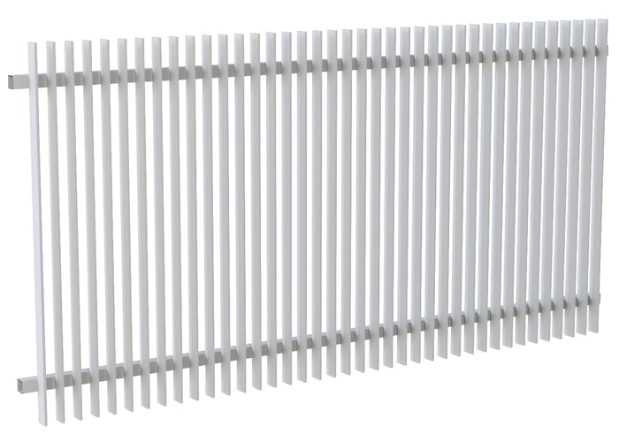 50x10 Aluminium Batten Fence Panel | Radiator Style 50mm Gap Australia