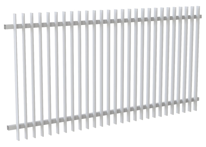 50x10 Aluminium Batten Fence Panel | Radiator Style 75mm Gap Australia
