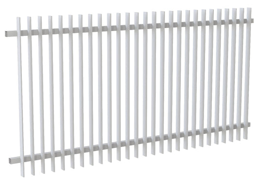 50x10 Aluminium Batten Fence Panel | Radiator Style 75mm Gap Australia