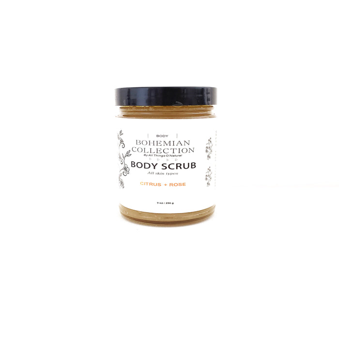 8oz CITRUS + ROSE BODY SCRUB