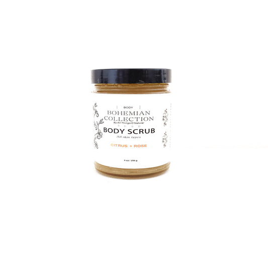 8oz CITRUS + ROSE BODY SCRUB