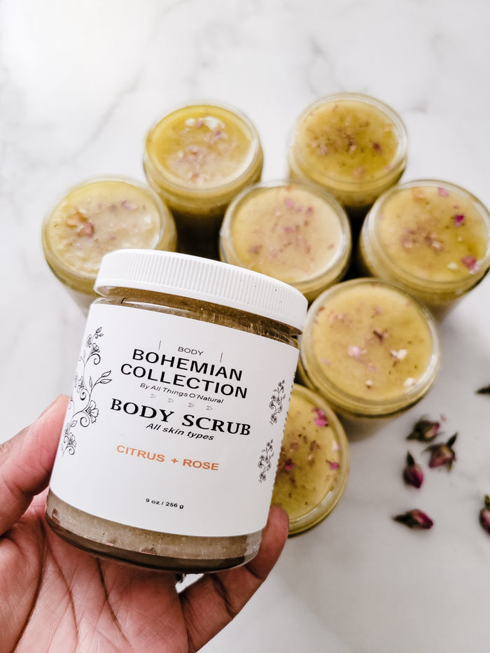 8oz CITRUS + ROSE BODY SCRUB
