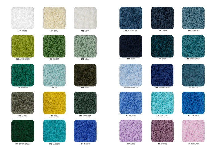 Super Pile Towel Colors