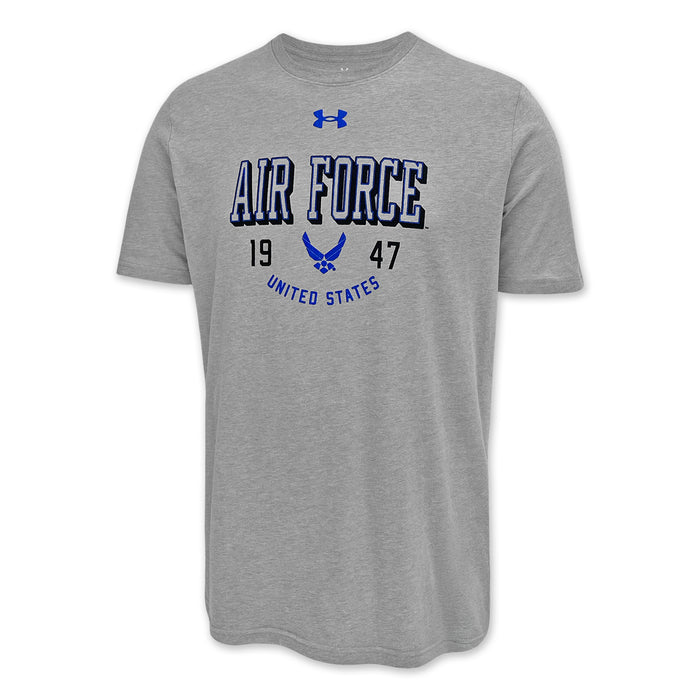 Air Force Under Armour 1947 Performance Cotton T-Shirt (Grey)