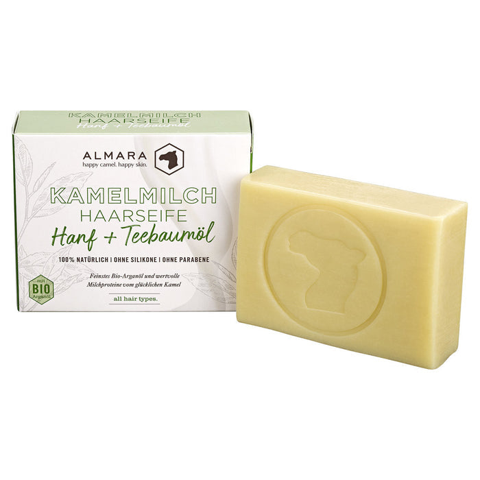 Almara - Bio Kamelmilch Haarseife Hanf Teebaum - 100g_6898.jpg