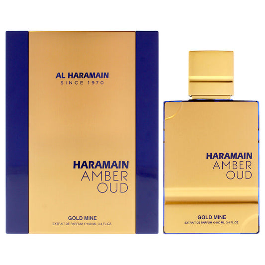 Amber Oud - Gold Mine by Al Haramain for Unisex - 3.4 oz Extrait De Parfum Spray