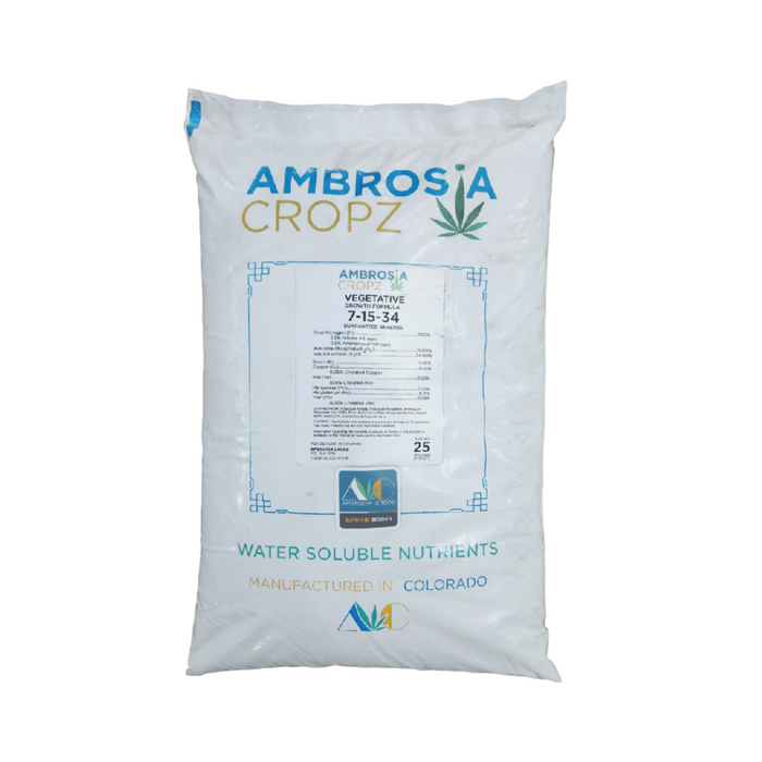 Ambrosia Cropz Vegetative Growth Formula, 25LB