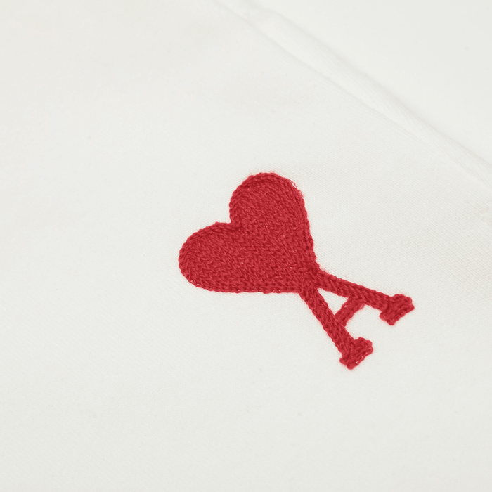 "Ami" Shorts White/Red