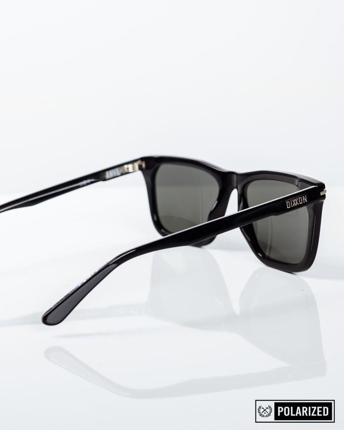 Anvil Sunglasses - Polished Black & Grey Polarized - Dixxon Flannel Co.