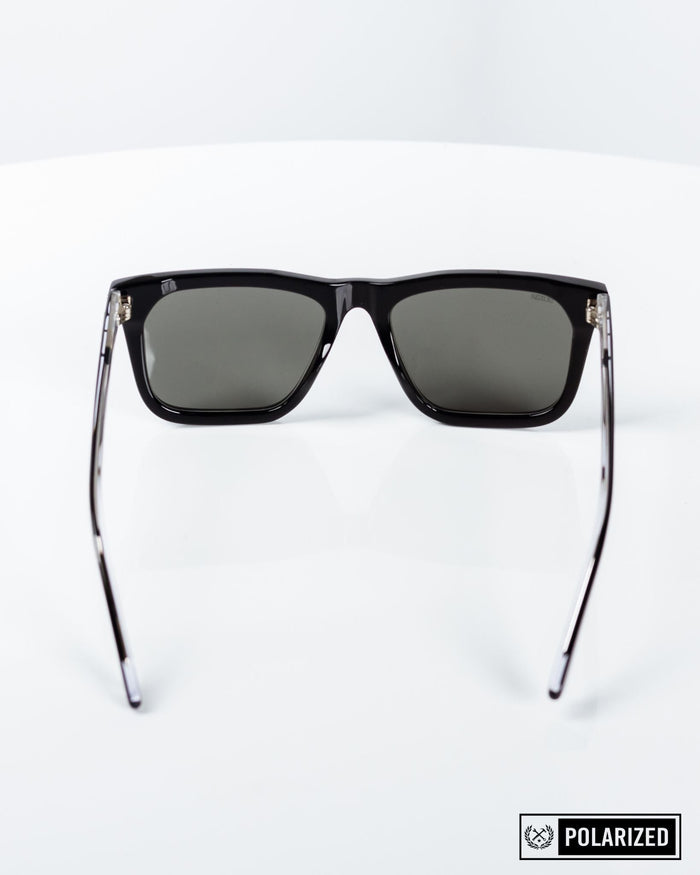 Anvil Sunglasses - Polished Black & Grey Polarized - Dixxon Flannel Co.