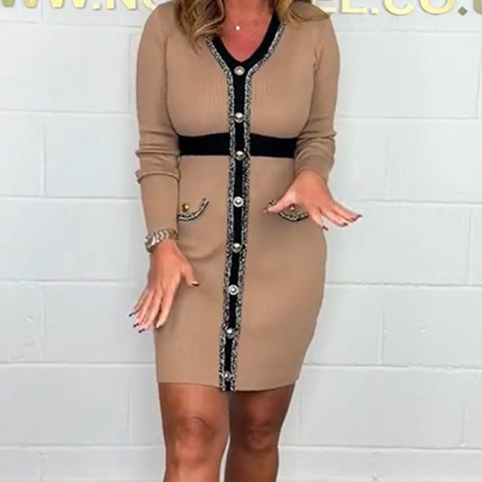 Axelle - Robe Slim Élégante et Confortable