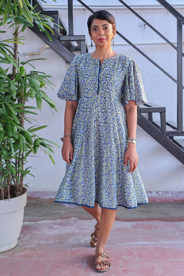 Bellflower chiffon dress