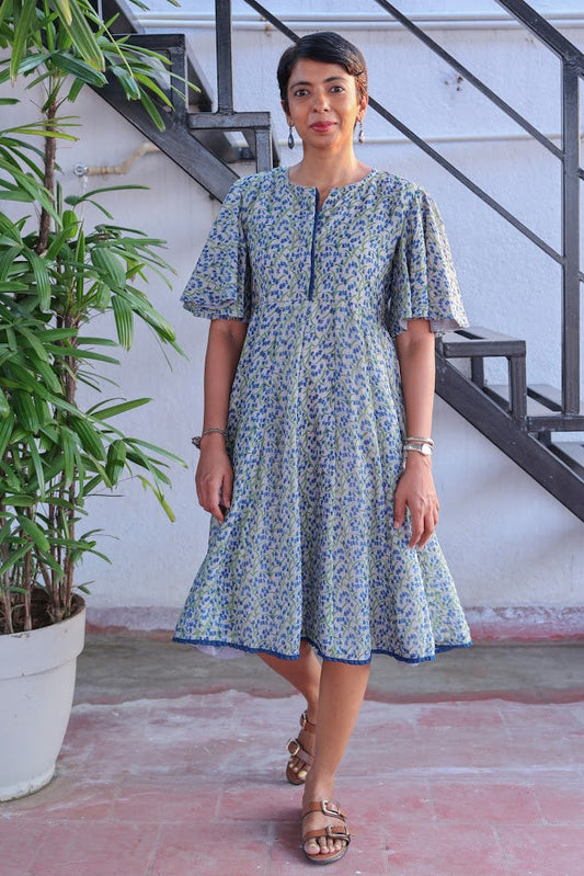 Bellflower chiffon dress