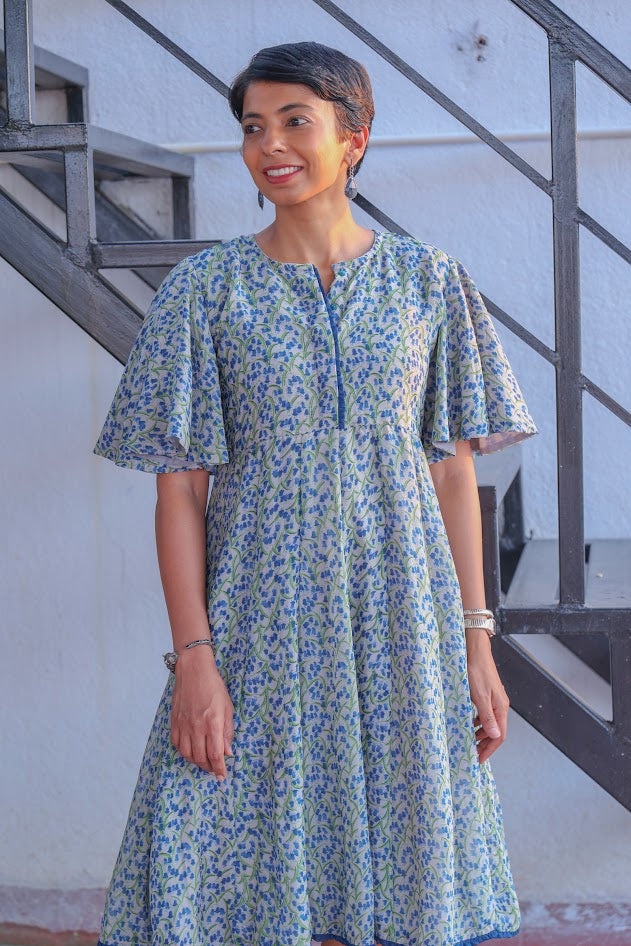 Bellflower chiffon dress